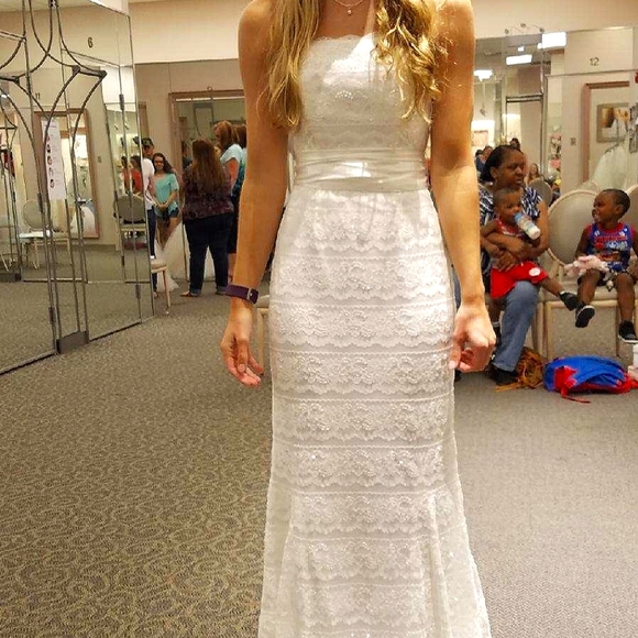 David's Bridal Wedding Gown - Picture 1 of 3